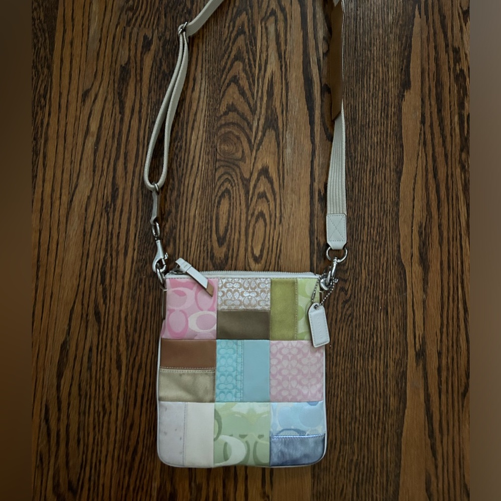 Vintage Coach Patchwork Monogram Crossbody Bag - Picture 6 of 6